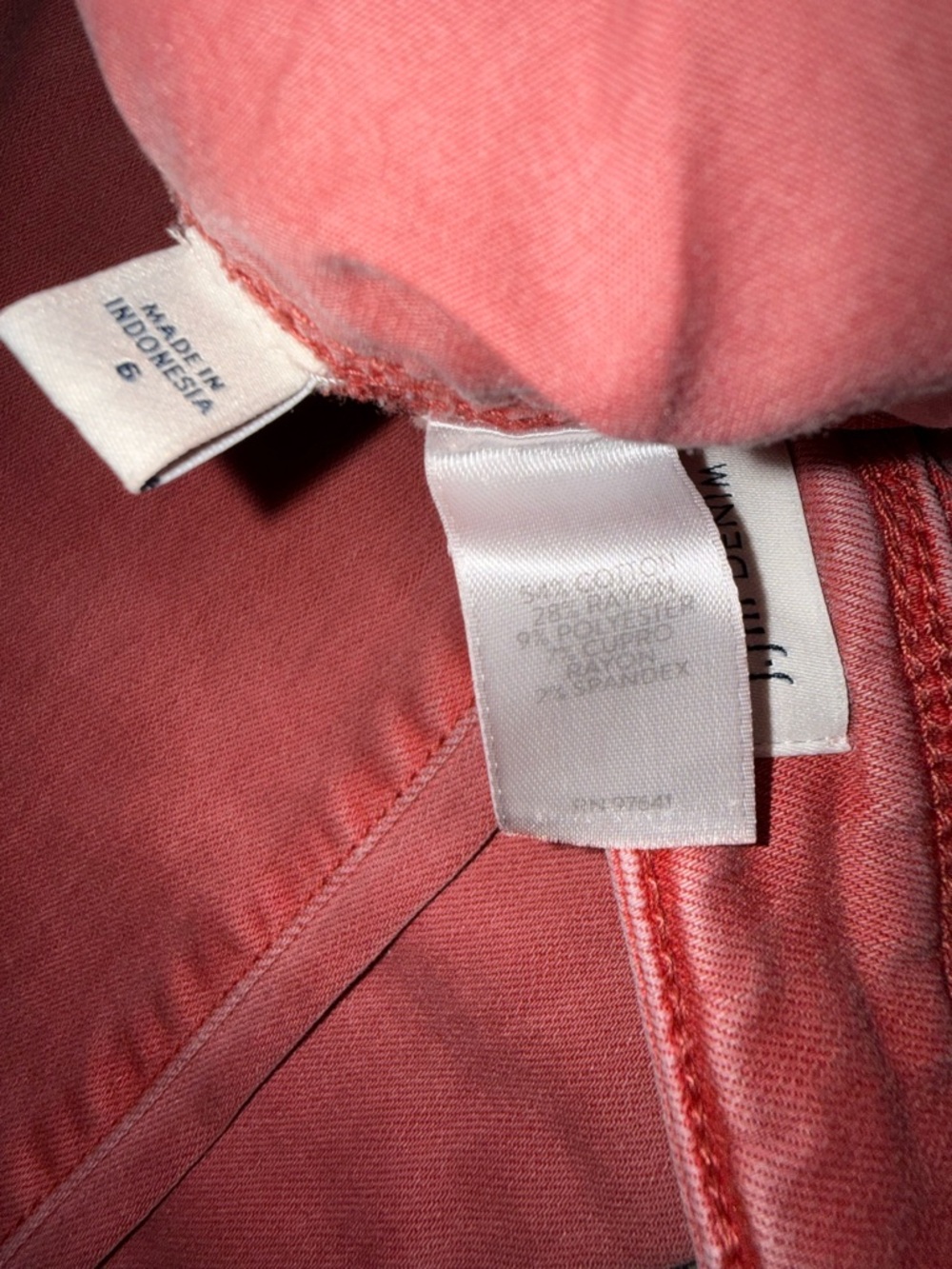 J. Jill Authentic Fit Light Red Clover Slim Ankle Jeans sz 6 - Picture 7 of 8